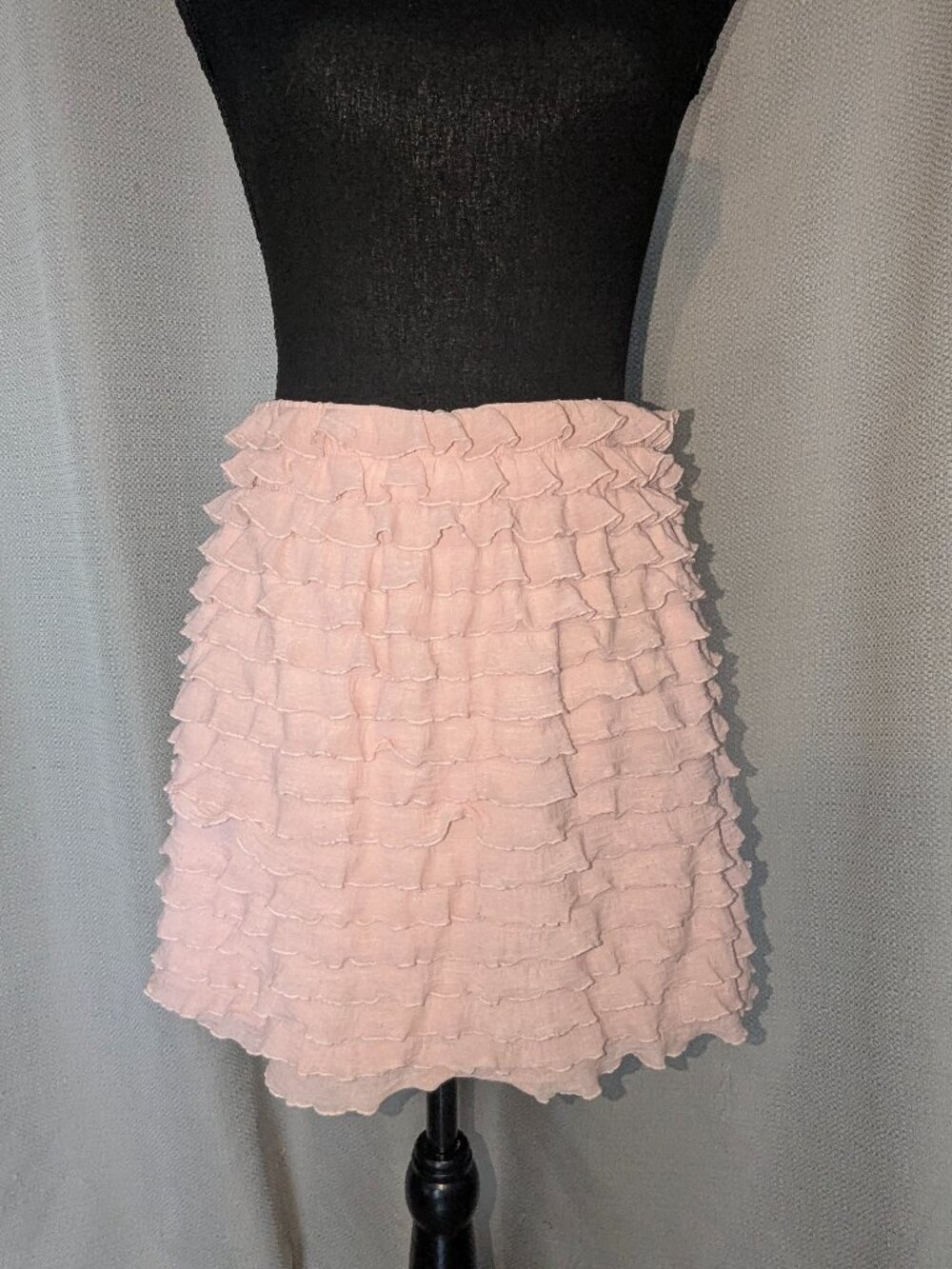 Ruffled Tiered Pink Women’s Skirt